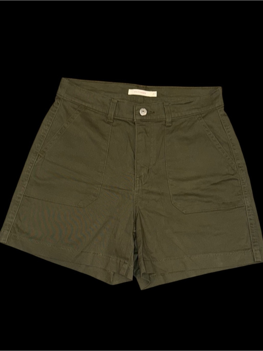 Levi's Mid-Rise Zip-Fly Utility Shorts Sz 27
